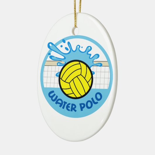 WATERPOLO NET SPLASH KERAMISCH ORNAMENT (Links)