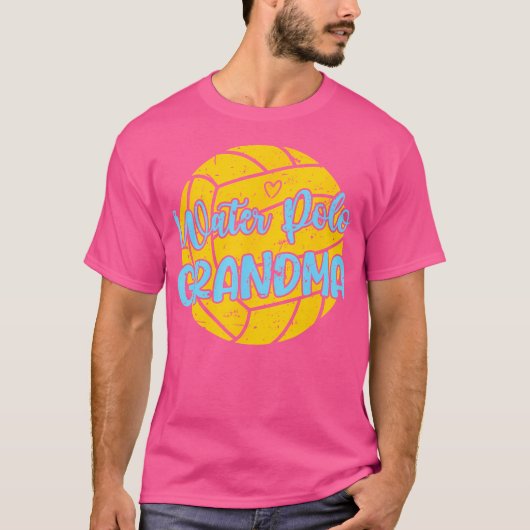Waterpolo Oma van een waterpolospeler Grootmoeder T-shirt (Voorkant)
