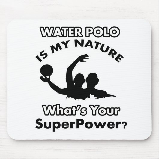 waterpolo-ontwerp muismat (Voorkant)