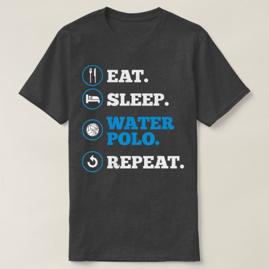 Waterpolo Player Eat Sleep Water Polo Repeat Coach (Design voorkant)