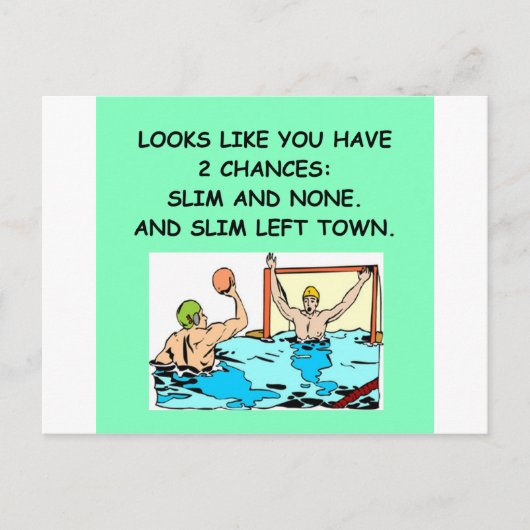 waterpolo.png briefkaart (Voorkant)