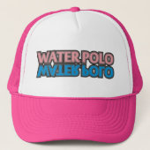 waterpolo roze trucker pet (Voorkant)