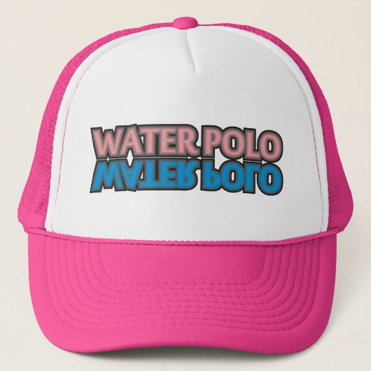 waterpolo roze trucker pet (Voorkant)