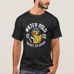 Waterpolo Rubberen Eend Domineren of Verdrinken gr T-shirt
