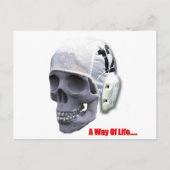 waterpolo-schedel briefkaart (Voorkant)