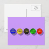 Waterpolo-spelers en waterpolo-spelers briefkaart (Voorkant / Achterkant)