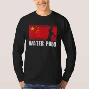 Waterpolo Sport China Vlag Chinees Waterpolo Spele T-shirt