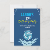 Waterpolo uitnodiging (Voorkant)