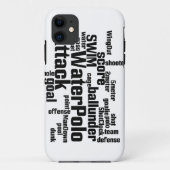 Waterpolo Word Cloud Phone Case (Achterkant)