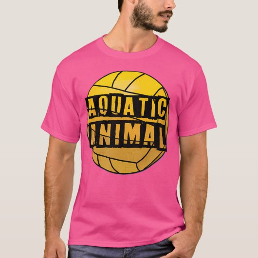 waterpolobal van waterdieren t-shirt (Voorkant)