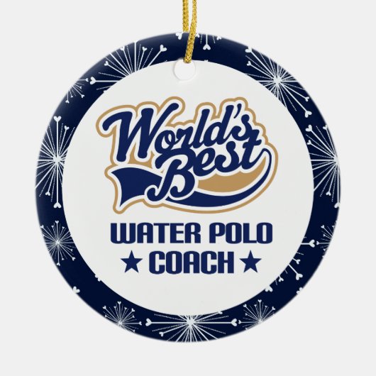 Waterpolocoach Gift Ornament (Voorkant)