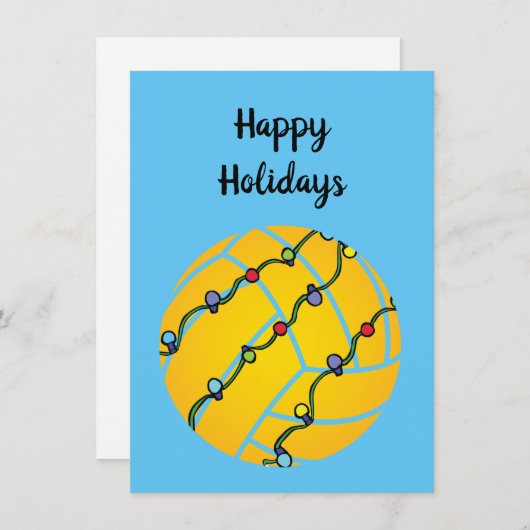 Waterpololidekaarten Feestdagenkaart (Voorkant / Achterkant)