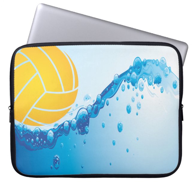 Waterpoloontwerp Laptop Sleeve (Voorkant)