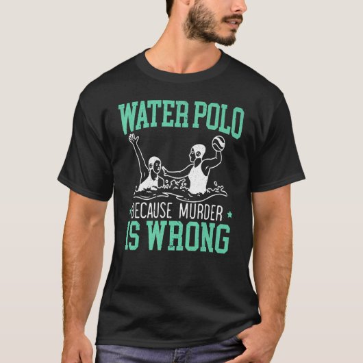 Waterpolospeler Sportzwembad T-shirt (Voorkant)