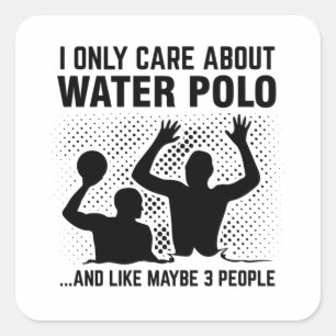 waterpolospeler Watersport Team Gift Idee Vierkante Sticker