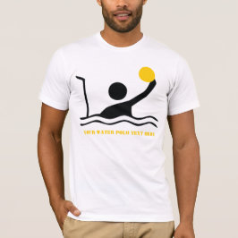 Waterpolospeler zwart silhouet T-shirt