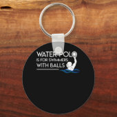 Waterpolospeler: zwemmers met een straal sleutelhanger (Voorkant)