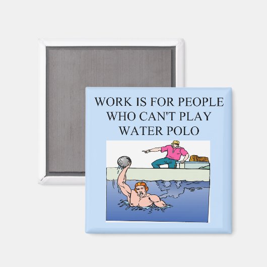 waterpolospelers magneet (Voorkant / Achterkant)