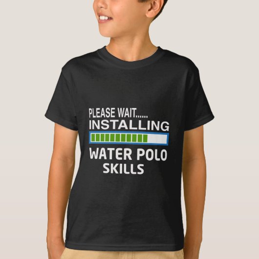 Waterpolovaardigheden installeren t-shirt (Voorkant)