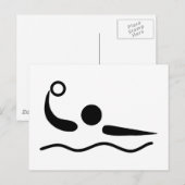 Waterpolowaterfotogram Briefkaart (Voorkant / Achterkant)