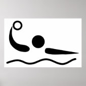 Waterpolowaterfotogram Poster (Voorkant)