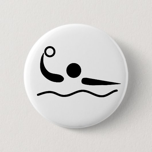 Waterpolowaterfotogram Ronde Button 5,7 Cm (Voorkant)