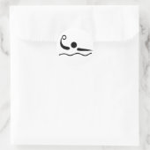 Waterpolowaterfotogram Ronde Sticker (Tas)