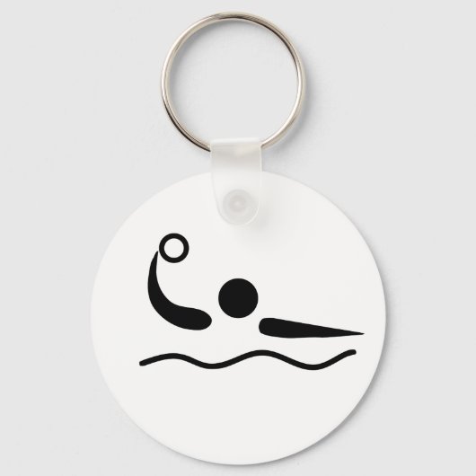 Waterpolowaterfotogram Sleutelhanger (Voorkant)