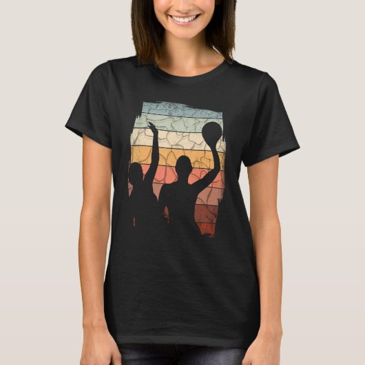 Waterpolowaterspeler afspelen t-shirt (Voorkant)