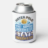 Waterpoly wat er onder water gebeurt blikjeskoeler (Blikje Achterkant)