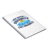 Waterpoly wat er onder water gebeurt notitieboek (Rechterzijde)