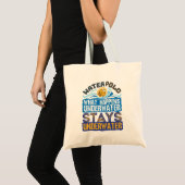 Waterpoly wat er onder water gebeurt tote bag (Voorkant (product))