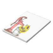 Waterpomp notitieblok (Linkerzijde)