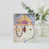 Waterpomp uit het 'Boek van de Ingenieure Kennis' Briefkaart (Staand voorkant)