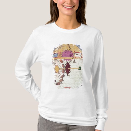 Waterpomp uit het 'Boek van de Ingenieure Kennis' T-shirt (Voorkant)
