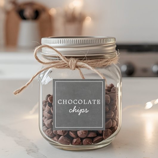 Waterproof Holiday Hot Chocolate Bar Jar Labels