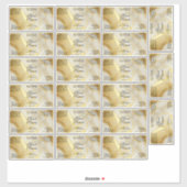 Waterproof Ivory Gold Foil Dropper Bottle Label (Vel)