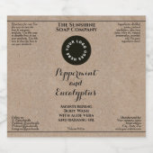 Waterproof kraft cosmetics bottle label add logo sparkling wijnetiket (Enkel label)