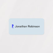 WaterProof Label - Zeepaardje en Naam X 4 (Design 1)