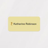 WaterProof Label - Zeepaardje en Naam X 4 (Design 2)