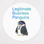 waterproof Legitimate Business Penguins sticker (Design 2)