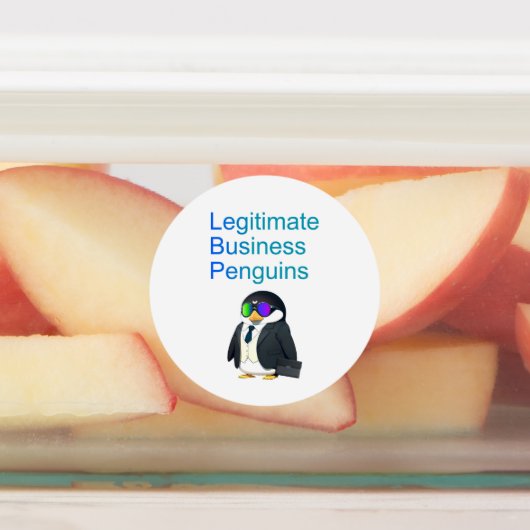 waterproof Legitimate Business Penguins sticker (Aangebracht)