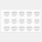 Waterproof Round Homemade Syrup Gift Label Sticker (Vel)