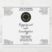 Waterproof white cosmetics bottle label add logo sparkling wijnetiket (Enkel label)