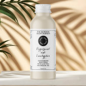 Waterproof white cosmetics bottle label add logo sparkling wijnetiket