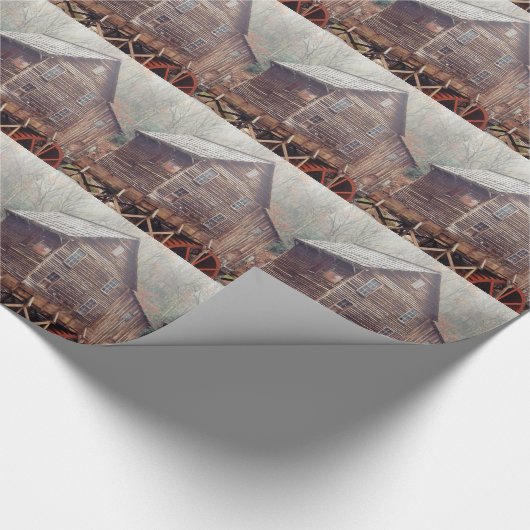 Waterrad Cadeaupapier (Hoek)