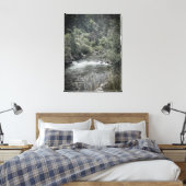Waterrad langs de rivier canvas afdruk (Insitu (Slaapkamer))