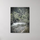 Waterrad langs de rivier canvas afdruk (Voorkant)