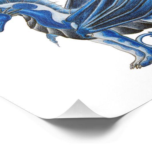 WaterRaven Dragon Foto Afdruk (Hoek)