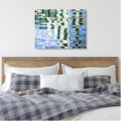 Waterreflectie canvas print (Insitu (Slaapkamer))